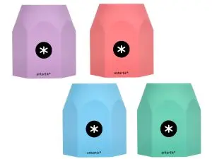 POT A CRAYONS ANTARTIK HEXAGONAL SILICONE SOFT TOUCH 95X75X80 MM COLORIS PASTELS   ASSORTIS