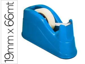 DEVIDOIR DE COMPTOIR DE RUBAN ADHESIF POUR ROULEAU DE 66M   220X100X70 MM COLORIS BLEU