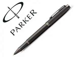 STYLO ROLLER PARKER IM MONOCHROME NOIR POINTE FINE ENCRE BLEU ETUI CADEAU