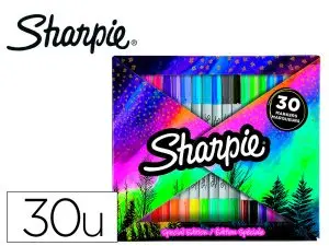 MARQUEUR PERMANENT SHARPIE BLISTER20 POINTES FINES 10    ULTRA FINES  30 COLORIS       GRANDE BOITE