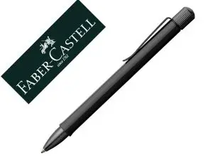 STYLO-BILLE FABER CASTELL HEXO ALUMINIUM NOIR MAT