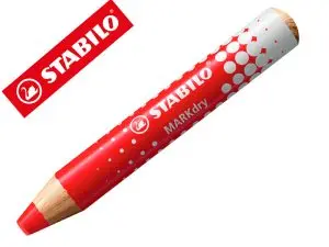CRAYON MARQUEUR MARKDRY POUR ECRIRE SUR TABLEAU BLANC COLORIS ROUGE