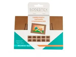 CADRES EN CARTON SODERTEX FANTAISIE 15,5X10,5CM LOT DE 10 PIECES 1 COLORIS