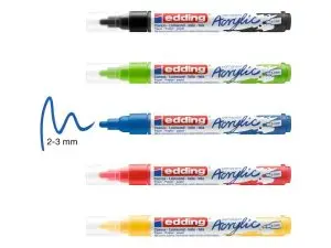 MARQUEUR EDDING 5100 BOITE DE 5 COULEURS ASSORTIS