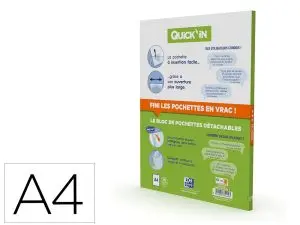 POCHETTES PERFOR ES QUICKIN OXFORD EN POLYPROPYL NE       21X29.7 CM 11 TROUS A4 50     MICRONS LOT DE 60 UNITES