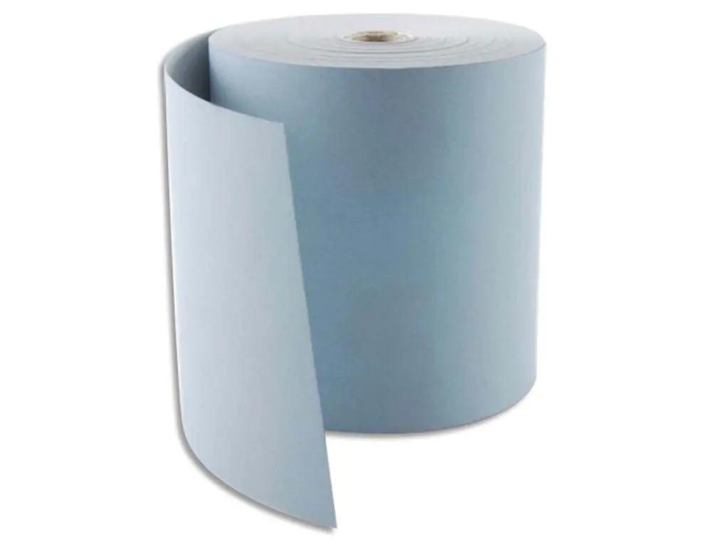 BOBINE THERMIQUE EXACOMPTA EXABLUE TPE 57X40MM 55G LONG. 18M IMPRESSION VERSO TRES LONGUE CONSERVATION BOITE 20 UNITES