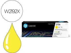 TONER HP ORIGINAL W2192X 219X HAUTE CAPACITE 2500P COLORIS JAUNE