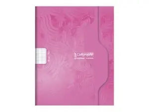 CAHIER PIQURE CLAIREFONTAINE 7000 COUVERTURE SOUPLE PP 21X29,7CM 96P SEYES 70G COLORIS ROUGE