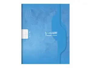 CAHIER PIQURE CLAIREFONTAINE 7000 COUVERTURE SOUPLE PP     24X32CM 96P SEYES 70G COLORIS BLEU
