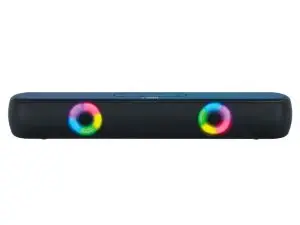 BARRE DE SON Q-CONNECT BLUETOOTH AVEC LUMIERE LED ET CONTROL DU VOLUME COLORIS NOIR