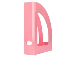 PORTE-REVUES Q-CONNECT PLASTIQUE 320X250X80MM        COLORIS ROSE PASTEL