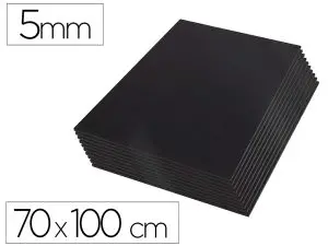 CARTON PLUME LIDERPAPEL DOUBLE-FACE 70X100CM          EPAISSEUR 5MM COLORIS NOIR