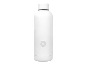 BOUTEILLE ISOTHERME ANTARTIK ACIER INOXYDABLE SANS BPA 500ML COLORIS BLANC