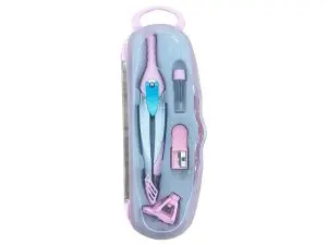 COMPAS LIDERPAPEL LOCK DEVICE ADAPTATEUR UNIVERSEL ET MINES COLORIS ROSE CLAIR