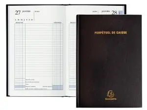 AGENDA PERPETUEL CAISSE BROCHE 1J COUL