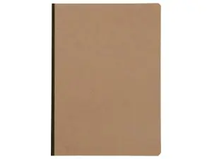 CARNET BROCHURE CLAIREFONTAINENOMADDICT 210X297MM 192 PAGES REGLURE UNIE COLORIS TABAC