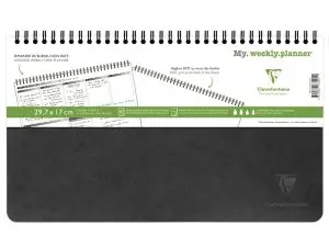 CAHIER CLAIREFONTAINE MY WEEKLY PLANNER NOMADDICT      RELIURE INTEGRALE 297X170MM   120P DETACHABLES REGLURE