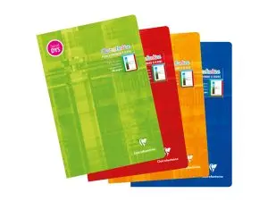 CAHIER CLAIREFONTAINTE ECRITURE PIQUE SPECIAL DYS 210X297MM 48P REGLURE CADRE ET LIGNES 4 COULEURS ET