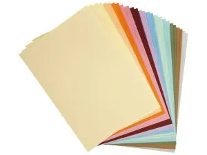 FEUILLE PAPIER CLAIREFONTAINE MAYA 270G 500X700MM COLORIS   ASSORTIS PASTEL PAQUET 28     UNITES