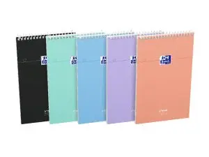 BLOC SPIRALE OXFORD 125X200MM 140 PAGES OPTIK PAPER REGLURE TO DO LIGNE 8MM COLORIS       ASSORTIS