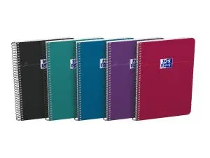 CAHIER OXFORD SMART SPIRALE 4 TROUS 230X297MM 160 PAGES     OPTIK PAPER 5X5 COLORIS       PASTEL ASSORTIS LOT 20 UNITES