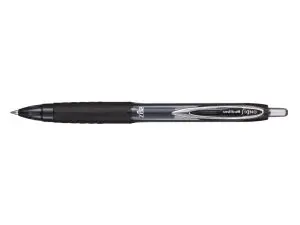 ROLLER UNIBALL SIGNO RT207 RETRACTABLE ENCRE GEL         PLASTIQUE RECYCLE ECRITURE    MOYENNE COLORIS NOIR