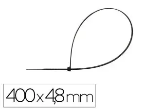 SCELLE Q-CONNECT 400X4,8MM COLORIS NOIR SACHET 100       UNITES