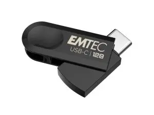 CLE USB EMTEC 3.2 TYPE-C SINGLE C280 128GB COLORIS     NOIR