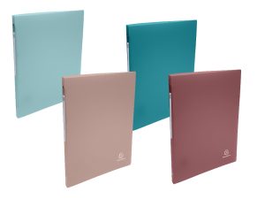 CLASSEUR EXACOMPTA 4 ANNEAUX EN D 15MM PP SKANDI COLORIS   ASSORTIS