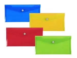 POCHETTE PRESSION EXACOMPTA IDERAMA ENVELOPPE PP COLORIS ASSORTIS