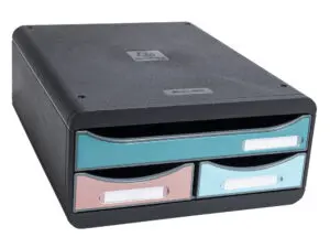 MODULE CLASSEMENT EXACOMPTA SMALL BOX SKANDI 3 TIROIRS    COLORIS ASSORTIS