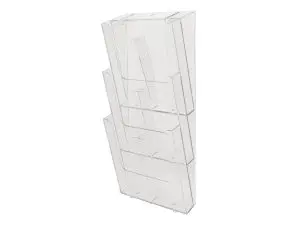 TRIEUR MURAL EXACOMPTA A4 VERTICAL 3 COMPARTIMENTS      COLORIS TRANSPARENT