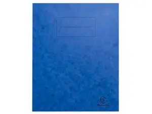 PROTEGE-CAHIER EXACOMPTA CARTE LUSTREE 225GR 17X22CM   COLORIS BLEU LOT 10 UNITES