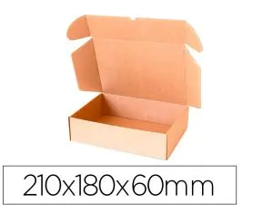 BOITE MONTAGE AUTOMATIQUE Q-CONNECT POUR E-COMMERCE ET  CADEAUX CARTON RECYCLE        CANNELURE 3MM KRAFT