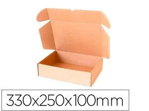 BOITE MONTAGE AUTOMATIQUE Q-CONNECT POUR E-COMMERCE ET  CADEAUX CARTON RECYCLE        CANNELURE 3MM KRAFT