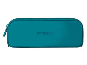 FOURRE-TOUT ANTARTIK RECTANGULAIRE 1 COMPARTIMENT EN SILICONE MODELE PRISMA 185X50X75MM COLORIS TURQUOISE