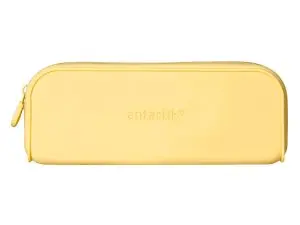 FOURRE-TOUT ANTARTIK RECTANGULAIRE 1 COMPARTIMENT EN SILICONE MODELE PRISMA 185X50X75MM COLORIS JAUNE
