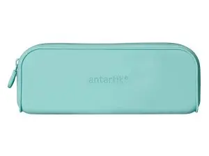 FOURRE-TOUT ANTARTIK RECTANGULAIRE 1 COMPARTIMENT EN SILICONE MODELE PRISMA 185X50X75MM COLORIS VERT