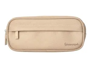 FOURRE-TOUT LIDERPAPEL RECTANGULAIRE COINS ARRONDIS 1 COMPARTIMENT AVEC POCHE AVANT 21X9CM COLORIS BEIGE