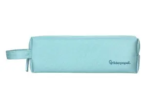 FOURRE-TOUT LIDERPAPEL 1 COMPARTIMENT AVEC ANSE 21X7CM COLORIS BLEU CELESTE