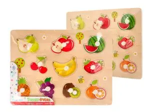 PUZZLE ENFANT IMAGINOVO FRUITS BOIS +18 MOIS 10       PIECES 30X22,5X1,5 CM