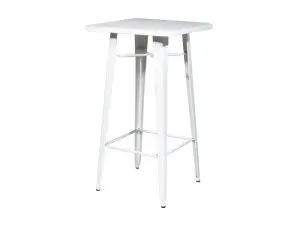 TABLE HAUTE PAPERFLOW URBAN INDOOR/OUTDOOR ACIER          GALVANISE LAQUE MAT           1080X600X600MM COLORIS BLANC