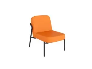 FAUTEUIL PAPERFLOW MEDSO MODELE ROND TAILLE S SIMILI-CUIR COLORIS ORANGE