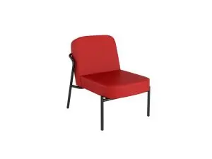 FAUTEUIL PAPERFLOW MEDSO MODELE ROND TAILLE S SIMILI-CUIR COLORIS ROUGE