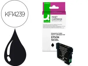 CARTOUCHE Q-CONNECT JET D'ENCRE COMPATIBLE EPSON      503XL 900P COULEUR NOIR