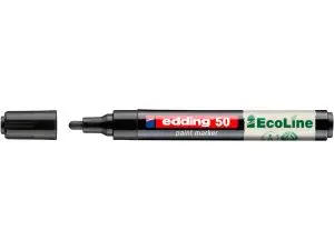 MARQUEUR EDDING 50 ECOLINE PEINTURE BASE EAU POINTE OGIVE 2/3MM COLORIS NOIR
