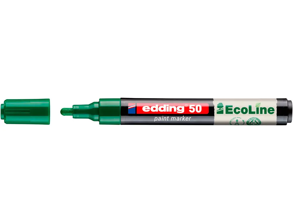 MARQUEUR EDDING 50 ECOLINE PEINTURE BASE EAU POINTE OGIVE 2/3MM COLORIS VERT