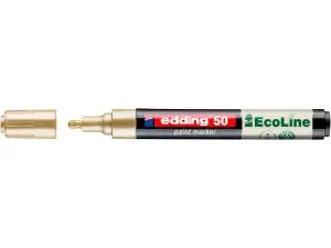 MARQUEUR EDDING 50 ECOLINE PEINTURE BASE EAU POINTE OGIVE 2/3MM COLORIS OR