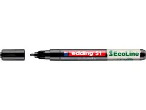 MARQUEUR EDDING 51 ECOLINE PEINTURE BASE EAU POINTE      OGIVE 1/2MM COLORIS NOIR