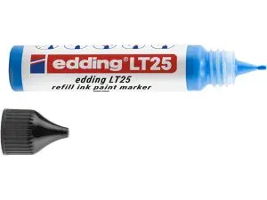 RECHARGE EDDING LT 25 ENCRE MARQUEUR PEINTURE ECOLINE     25ML COLORIS BLEU